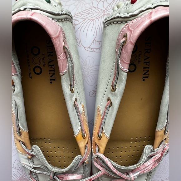 Serafini Classic Leather Flats Size 38 EU or 8 US - Picture 9 of 11